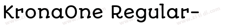 KronaOne Regular◆字体转换